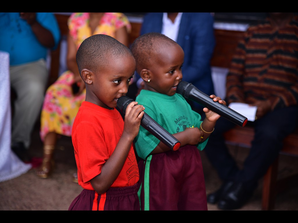 Children at the Shiperoy School singing to the Mission Team