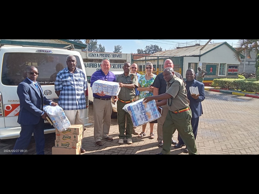 Gifts given to a Nairobi prison